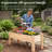 Wood Raised Garden Bed