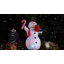 Bonhomme de neige musical éclairé à DEL de 8 pi GOOSH - lumières rotatives à 360 °, canne à sucre et boîte-cadeau