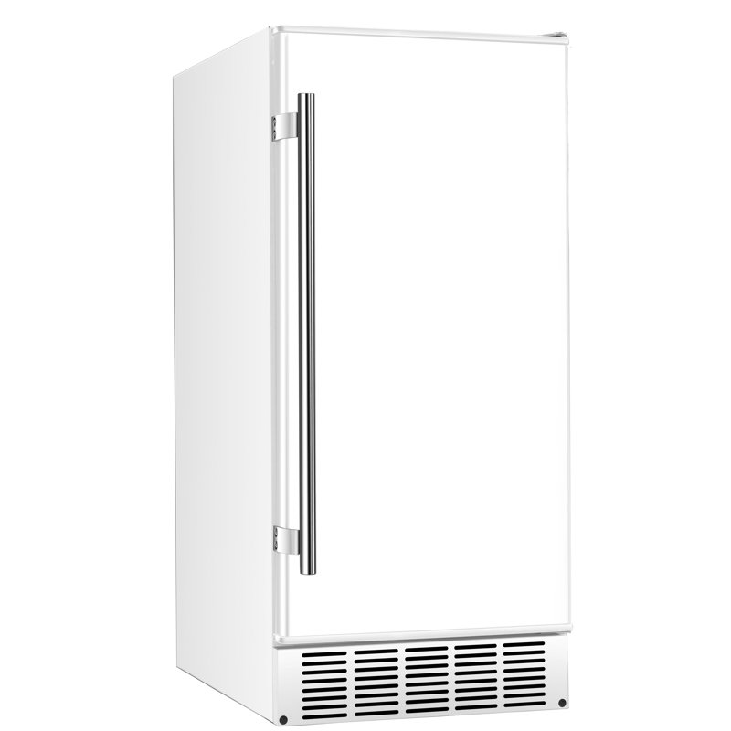Machine à glaçons intégrée 15 "25 lb., Blanc