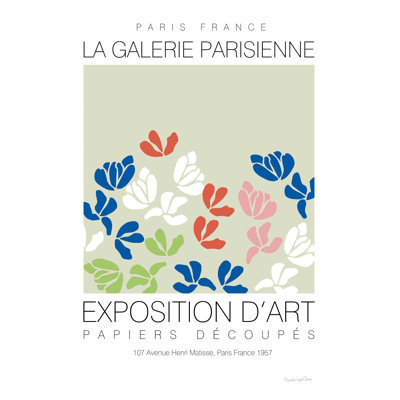 "Fleurs de Matisse III" par Mercedes Lopez Charro - impression sur toile tendue