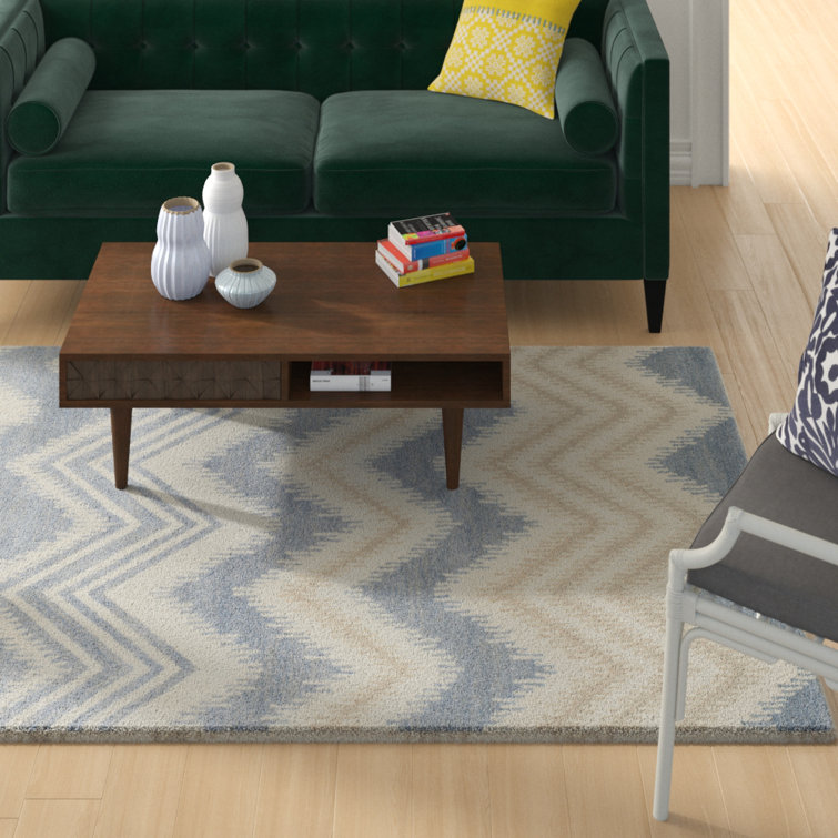 Simryn Hand Tufted Wool Chevron Rug
