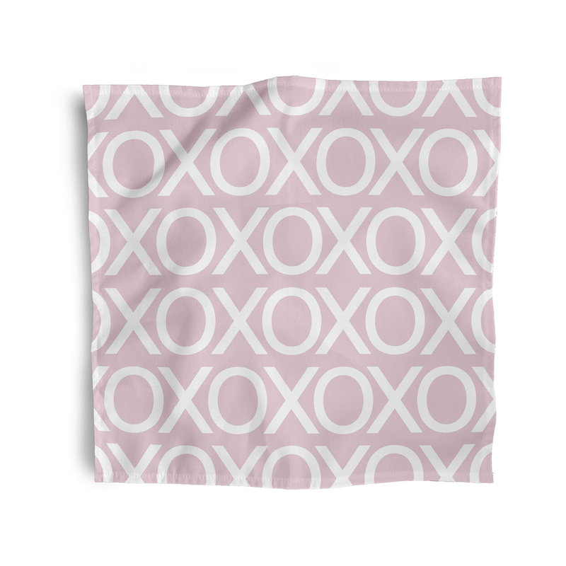 Ensemble de serviettes 4 pièces Saint-Valentin, L 18 po x L 18 po, Rose pâle