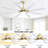 66 Inch Low Profile Abs Ceiling Fan With Dimmable Lights And Smart Remote Control 6 Speed Reversible Noiseless Dc Motor For Indoor-412950218-412950220