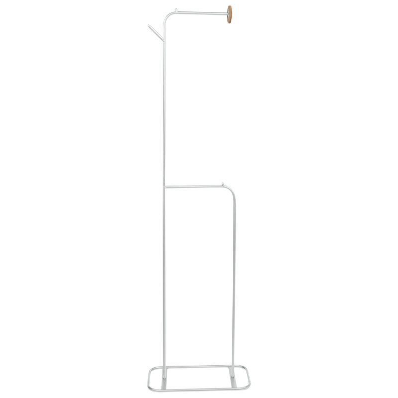 Metal 2 - Hook Coat Rack, Silver