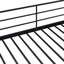 Metal Twin Over Bunk Bed With Side And Daily Clothing Shelf Unit - Stylish & Practical Iron Lateral Regular Modern Functional