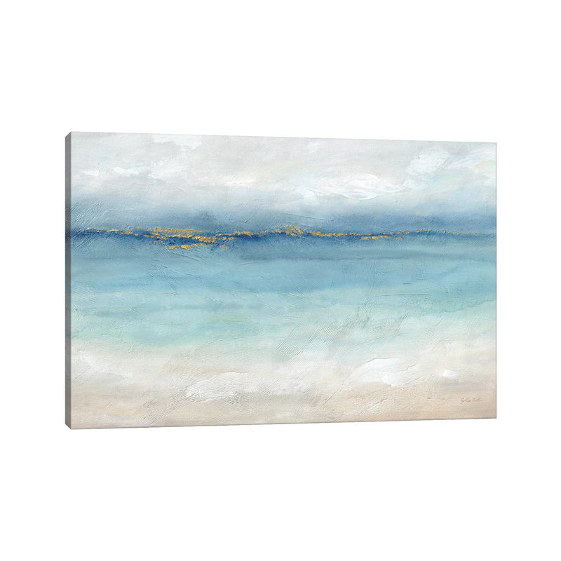 Serene Sea Landscape - Painting on Canvas, 66.04 cm H x 45.72 cm W x 1.91 cm D, Wrapped Canvas