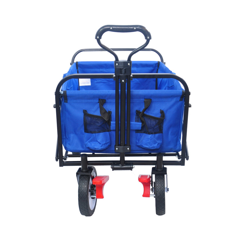 Chariot de plage pliant Wagon Garden (rouge), H 42,52 po x l 53,5 po x P 20,08 po