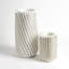 Radiator Swirl Vase-Matte White-Lg