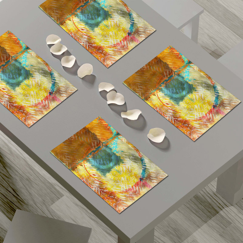 Napperon abstrait en polyester
