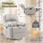 Recliner Chair,Manual Recliner, 360 Swivel Recliners For Small Spaces ,Rocker Recliner With Side Pockets-314847890