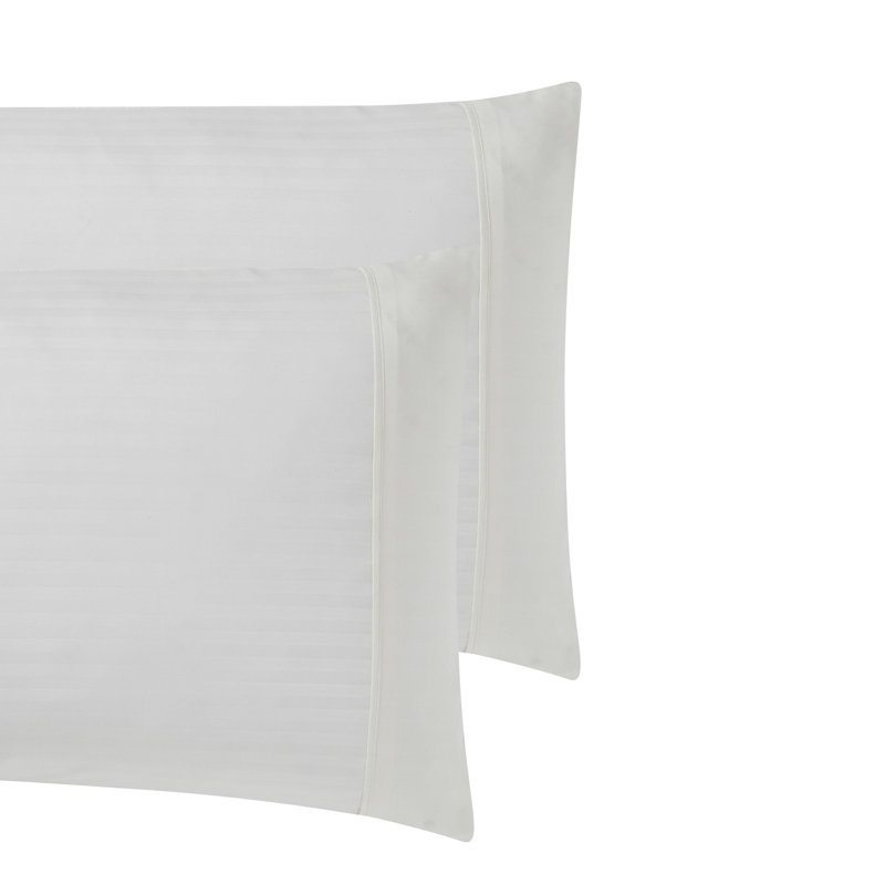 Ensemble de draps 6 pièces Dobby, Ensemble de draps pour lit simple avec deux taies , Rayures beiges