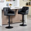 Adjustable Bar Stools with Armrests and Matte Base for Kitchen Island-117531048