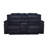 Jacobo Wood & Fabric Loveseat With Dual Recliner -834594590