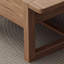 Table basse en bois massif avec rangement