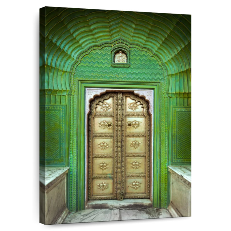 Ornate Indian Door, 48" H x 32" W