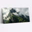 Tableau sur toile représentant un paysage de montagne avec nuages ​​et forêt (ensemble de 1)-724553562