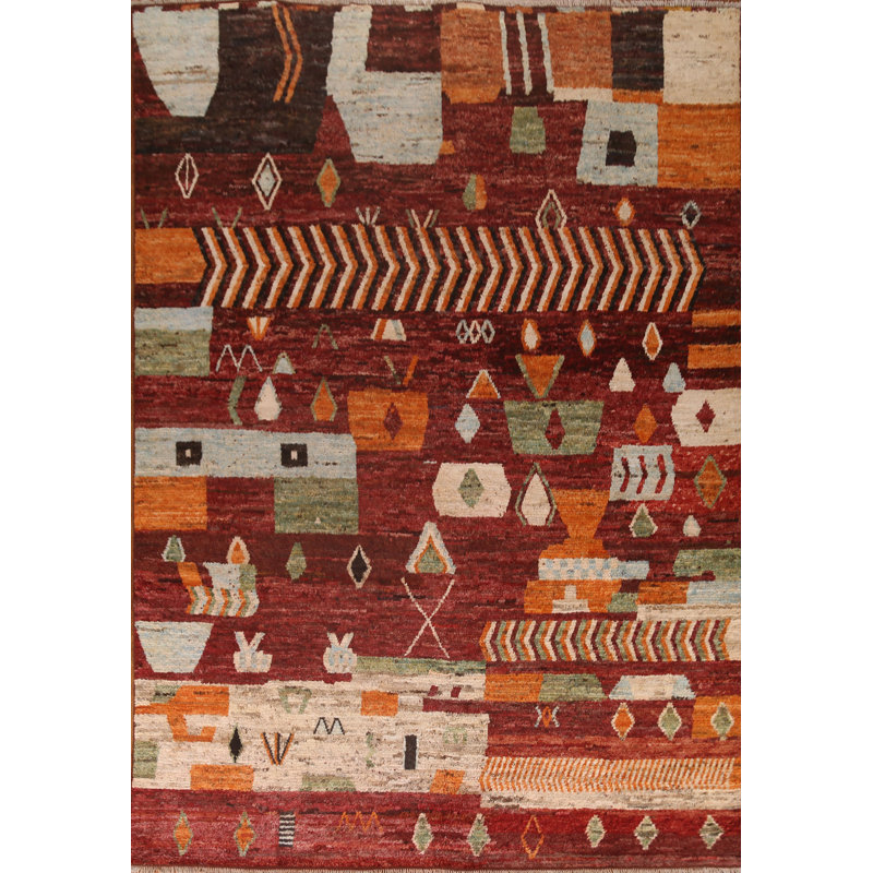 Tapis oriental tribal marocain fait à la main 10 x 12