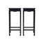Pair of Elm Wood Side Tables