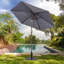 Parasol de marché 86,4 po avec base Prithvi-1641426061