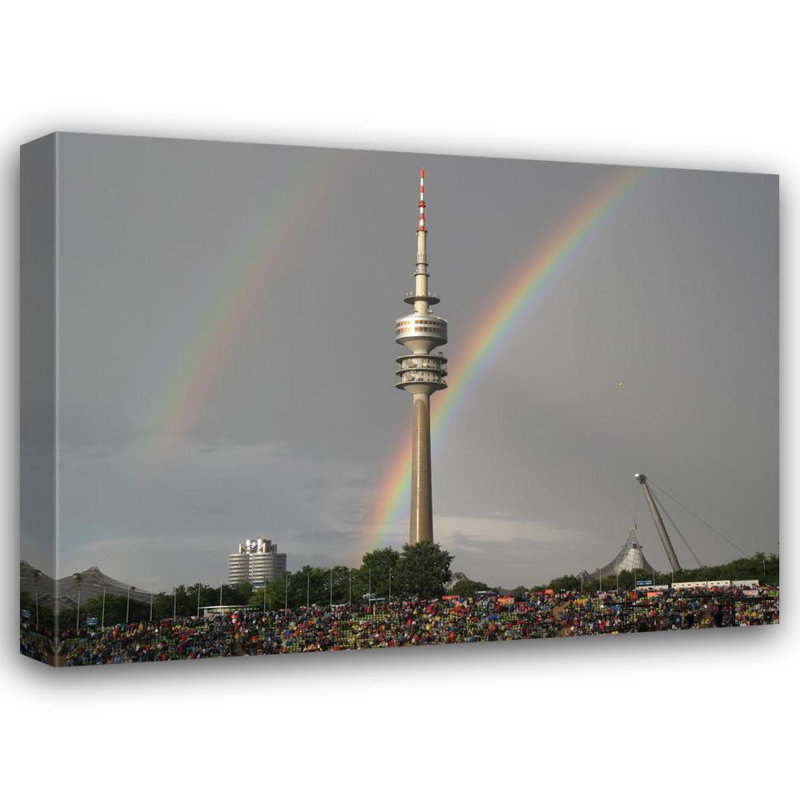 Olympic Stadium, Munich, Germany, 13" H x 18" W