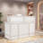 Crystle Rectangle Manufactured Wood Reception Desk-2076066366