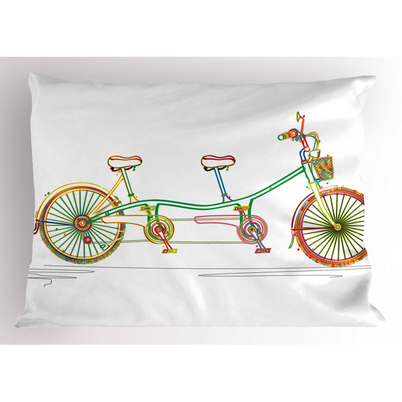Taie décorative bicycle, Grand