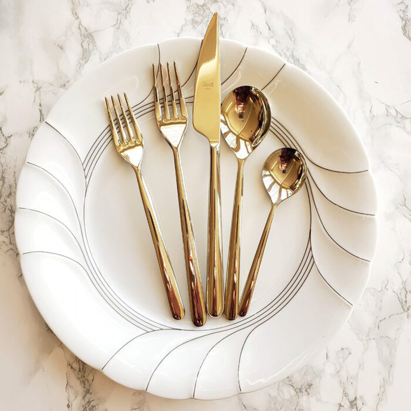 Linea 2 - Piece Stainless Steel Hostess Set