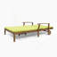 Double chaise longue de patio avec coussin-1442024950