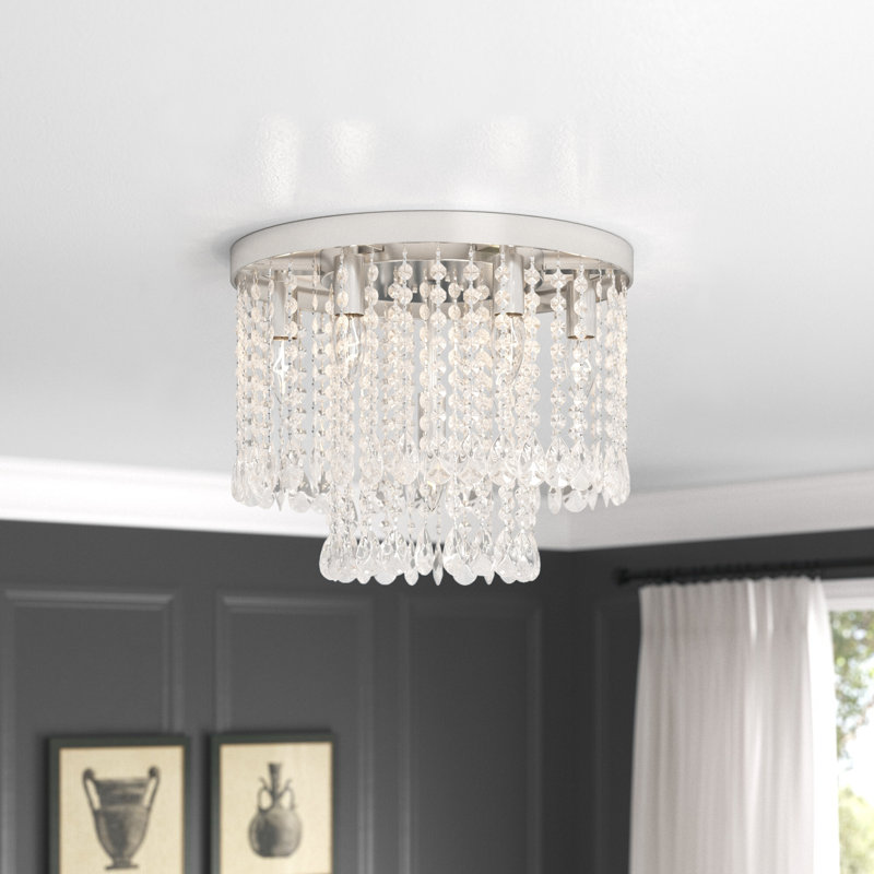 Slifer Crystal Flush Mount