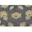 Tapis gris en laine noué à la main de conception unique 7 pi 9 po x 9 pi 11 po