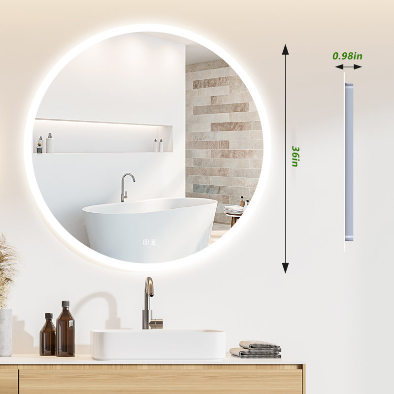 Naliyah Round Wall Mirror, 36" x 36"