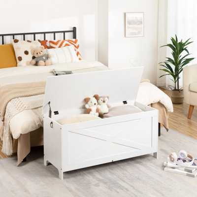 Mariet 39.4" Storage Chest with Safety Hinges