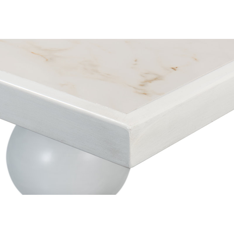 Dining Table, White, White