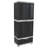 Lockable Storage Cabinet with 3 Adjustable Shelves and Bottom Drawer - Grey
