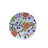 Handmade Embroidered Velvet Upholstered Ottoman, Light Blue-1256959687