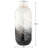 Elowen Swirl 13" Handmade Black / White Blown Glass Vase-1749528828