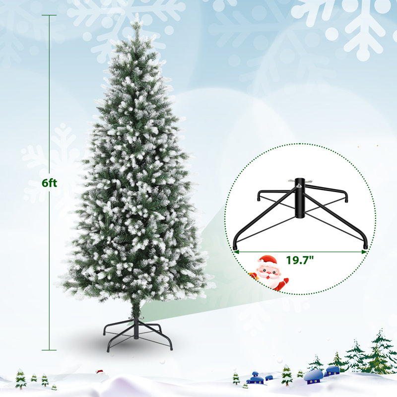 6ft Lighted Artificial Spruce Christmas Tree