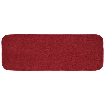 Sedona Bath Rug, Extra Soft Absorbent Plush Bath Rugs, Non-Slip, Quick Drying, Machine Washable, Plush Comfort for Bathroom Floor, Tub and Shower, 22" x 60", Classic Red