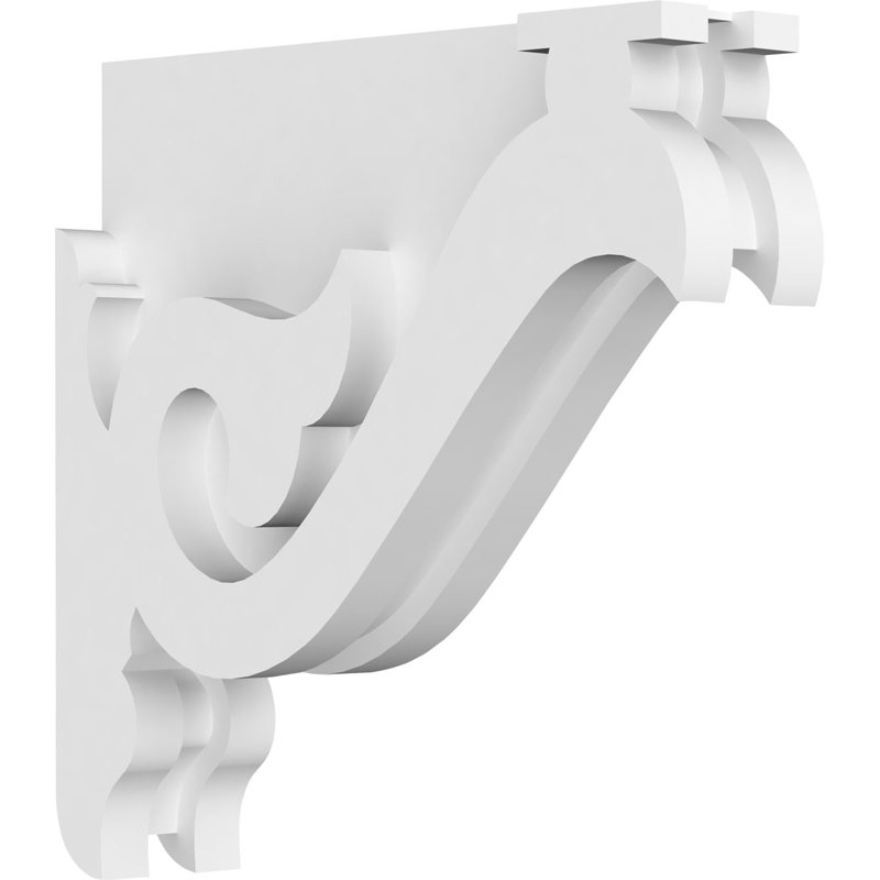 Corbeau en PVC de qualité architecturale Florence, H 8 po x l 8 po x P 1,875 po