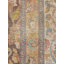 Tapis unique en laine noué à la main or et beige 9 pi 2 po x 12 pi 5 po avant 1900