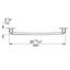 Chiara Neu Towel Bar in Chrome