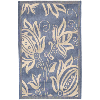 Tapis performance à motif floral Clansy