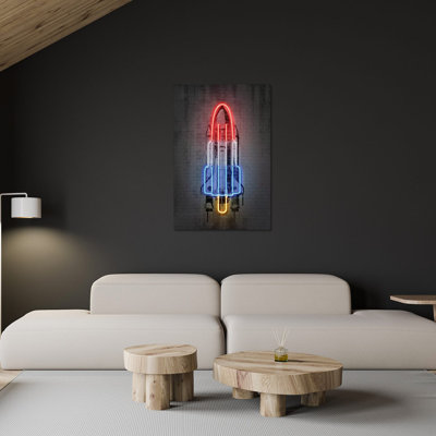 Rocket Print On Acrylic Glass