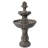 Kristi Weather-Resistant Traditional Brown Pineapple Polyresin Solar Fountain