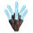 Ebern Designs 70 Teal M5 Faceted LED Light on Brown Wire, 4" Spacing x 24' Long Christmas Light Strand