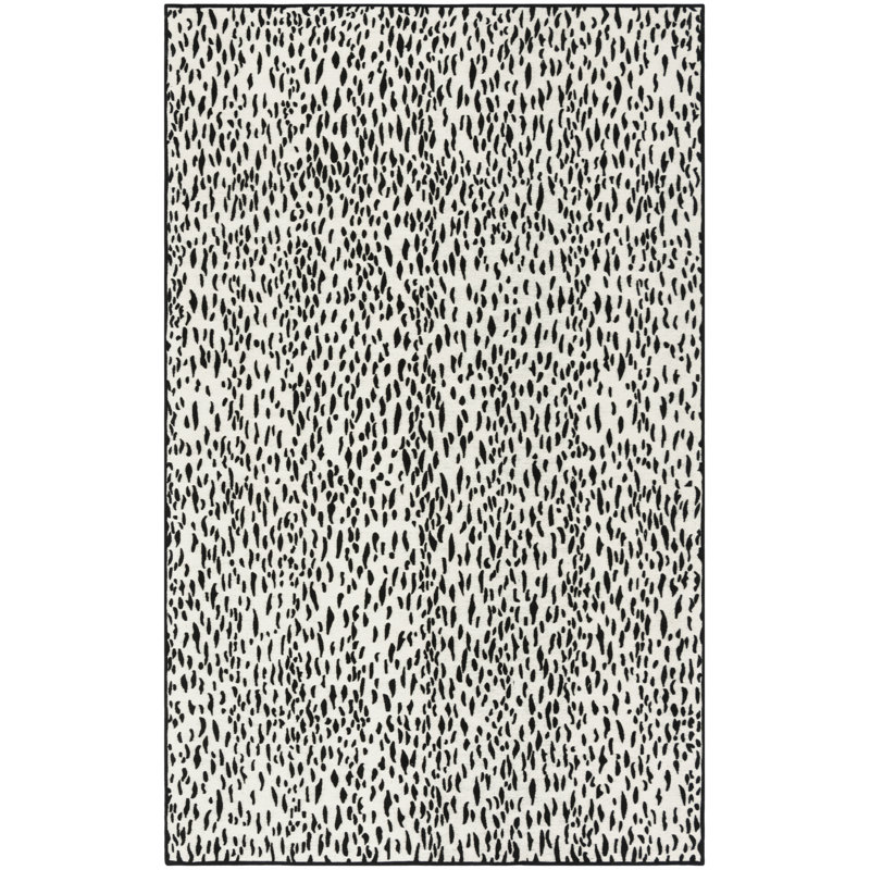 Tapis à pois tissé à la main Ankit Performance, Rectangle 4 pi x 6 pi