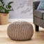 Pouf rond en coton 20 x 20 Moro