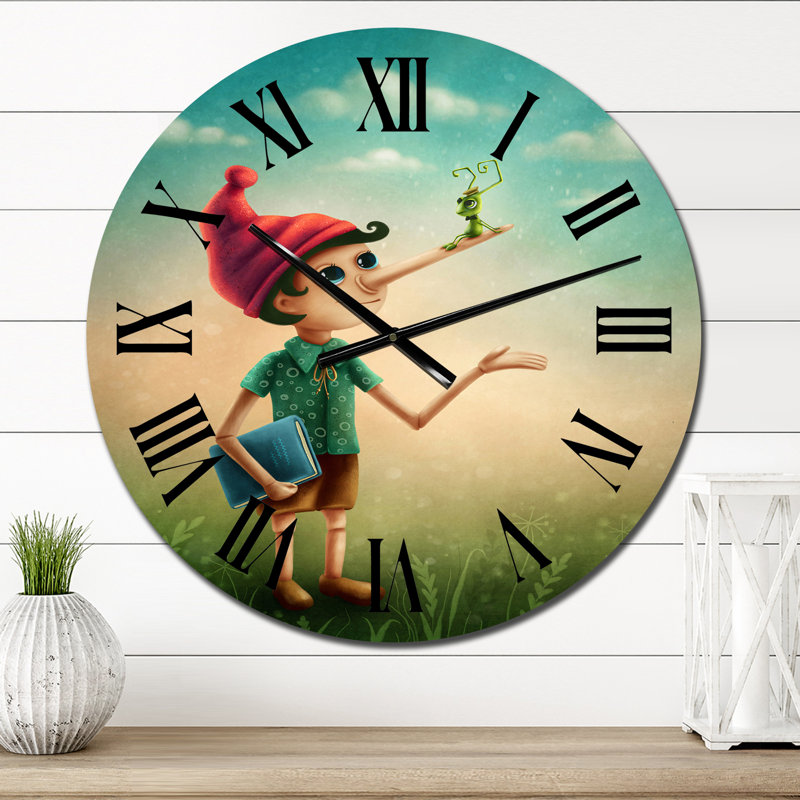Horloge murale Pinocchio, Surdimensionné