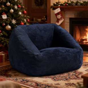 Fauteuil à billes en L 47,2 po en mousse à mémoire de forme