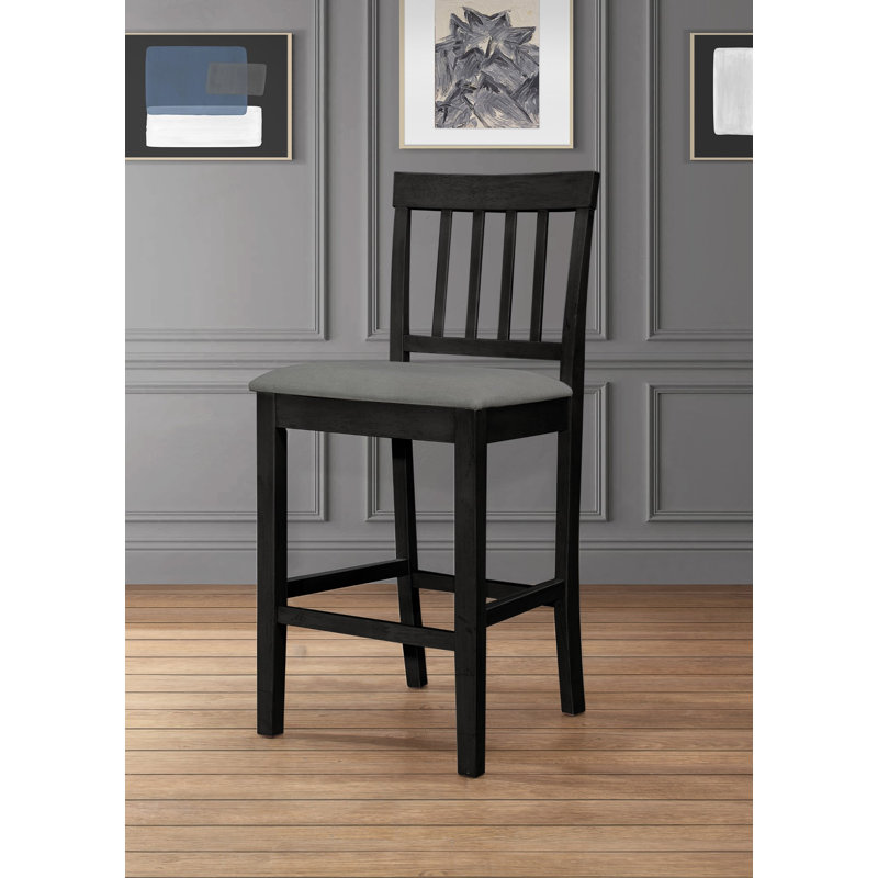 Chaise de comptoir Ance (ensemble de 4), Noir